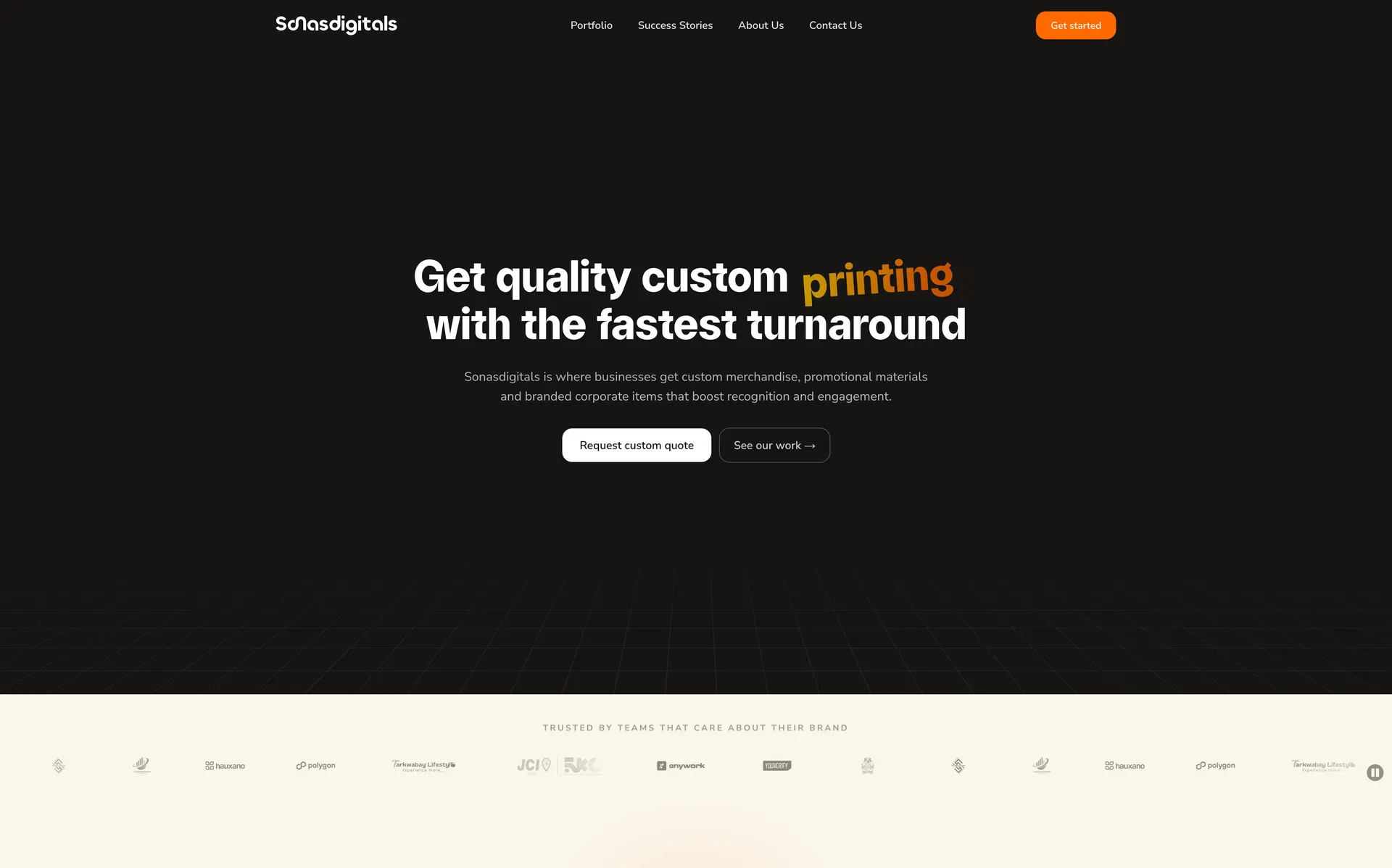 Sonasdigitals — Custom branding with the fastest turnaround screenshot